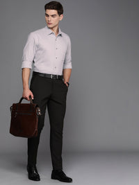 Raymond Self Design Slim Fit Pure Cotton Formal Shirt