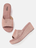 Anouk Embellished Open Back Flatform Heels