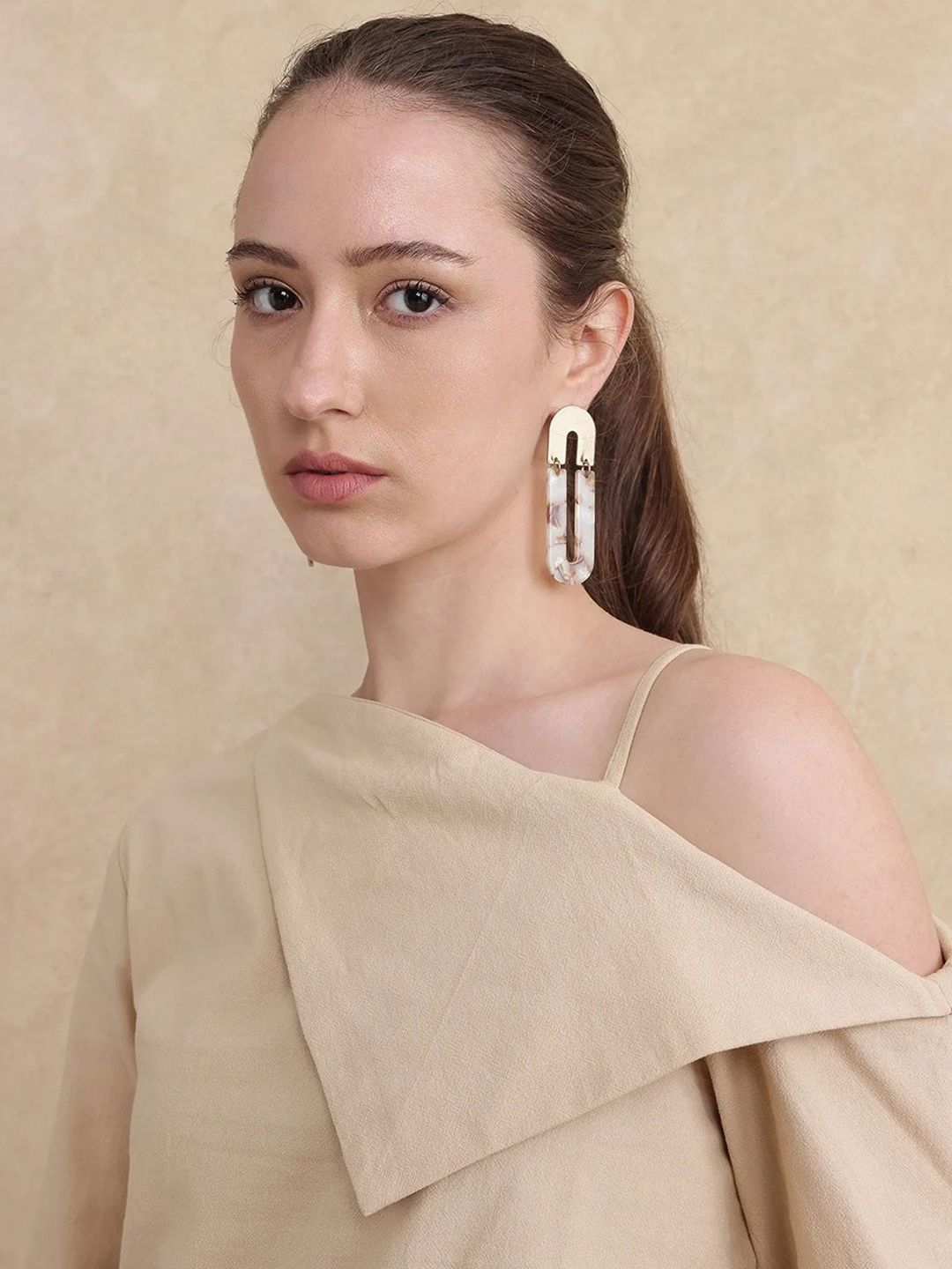 Rareism Nimlu Wanita Light Sand Top