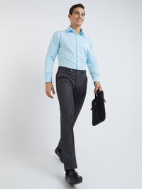 Raymond Men Checked Slim Fit Formal Trousers
