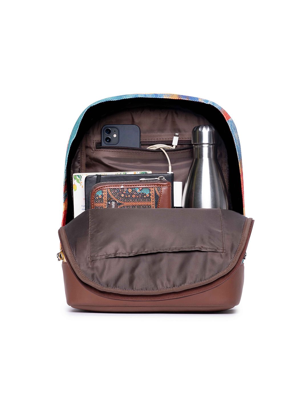 ZOUK Women Abstract Printed Backpack