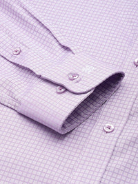Raymond Slim Fit Micro Checks Pure Cotton Formal Shirt