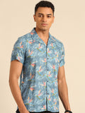 Being Human Slim Fit Tropical Printed Casual Shirt