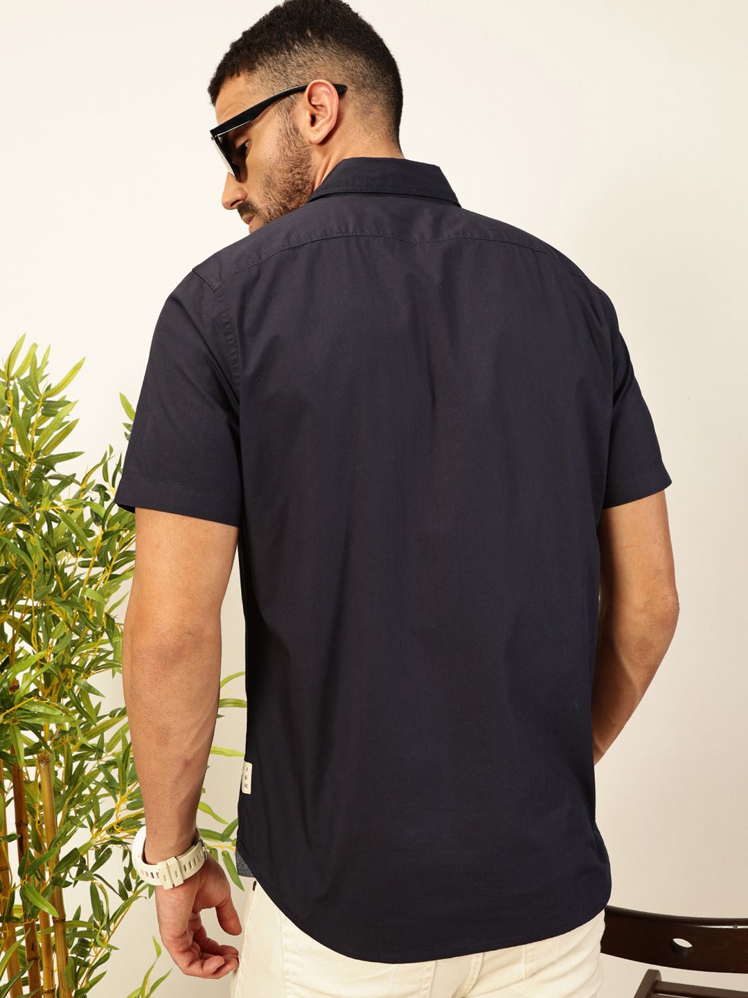 Thomas Scott Men Premium Solid Casual Shirt