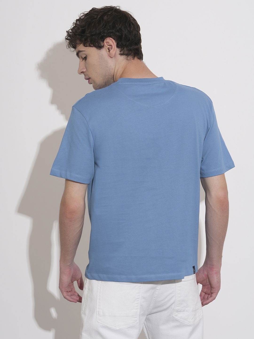 Being Human Brand Logo Printed Drop-Shoulder Sleeves Pure Cotton T-shirt