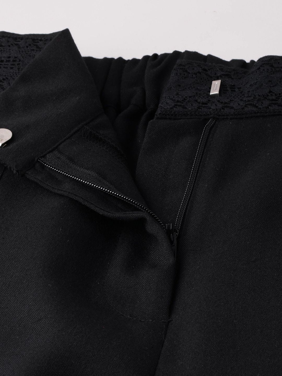 Women Soft Edgy Meets Chic High-Rise Trousers