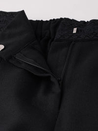 Women Soft Edgy Meets Chic High-Rise Trousers