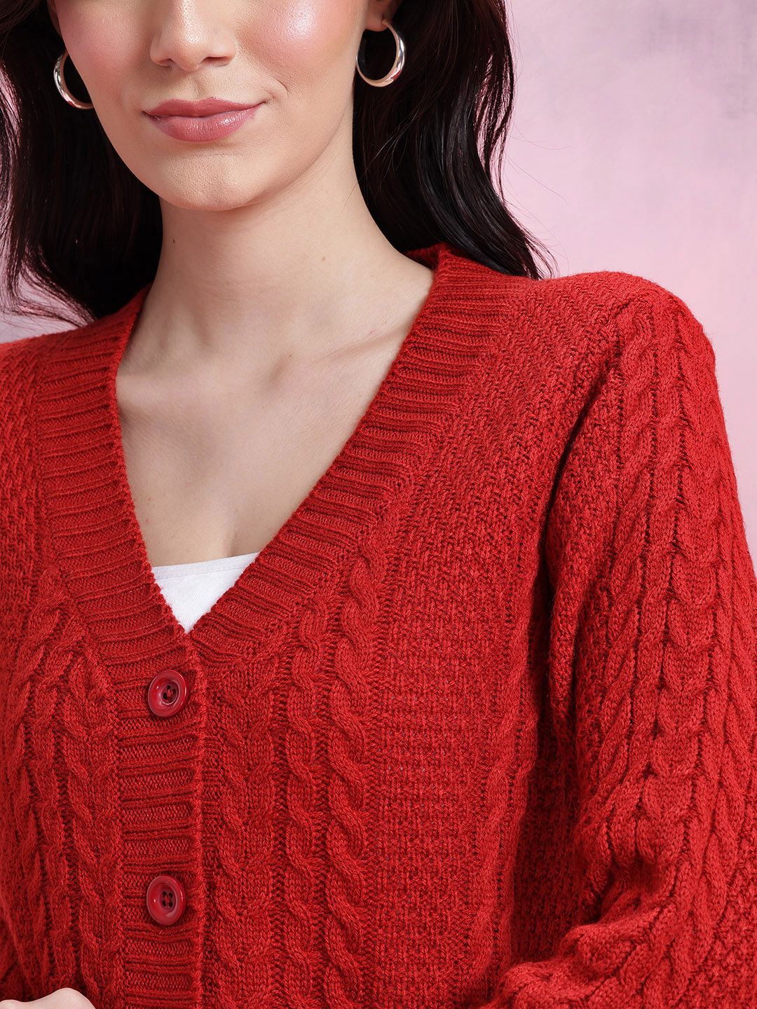DressBerry Cable Knit Cardigan