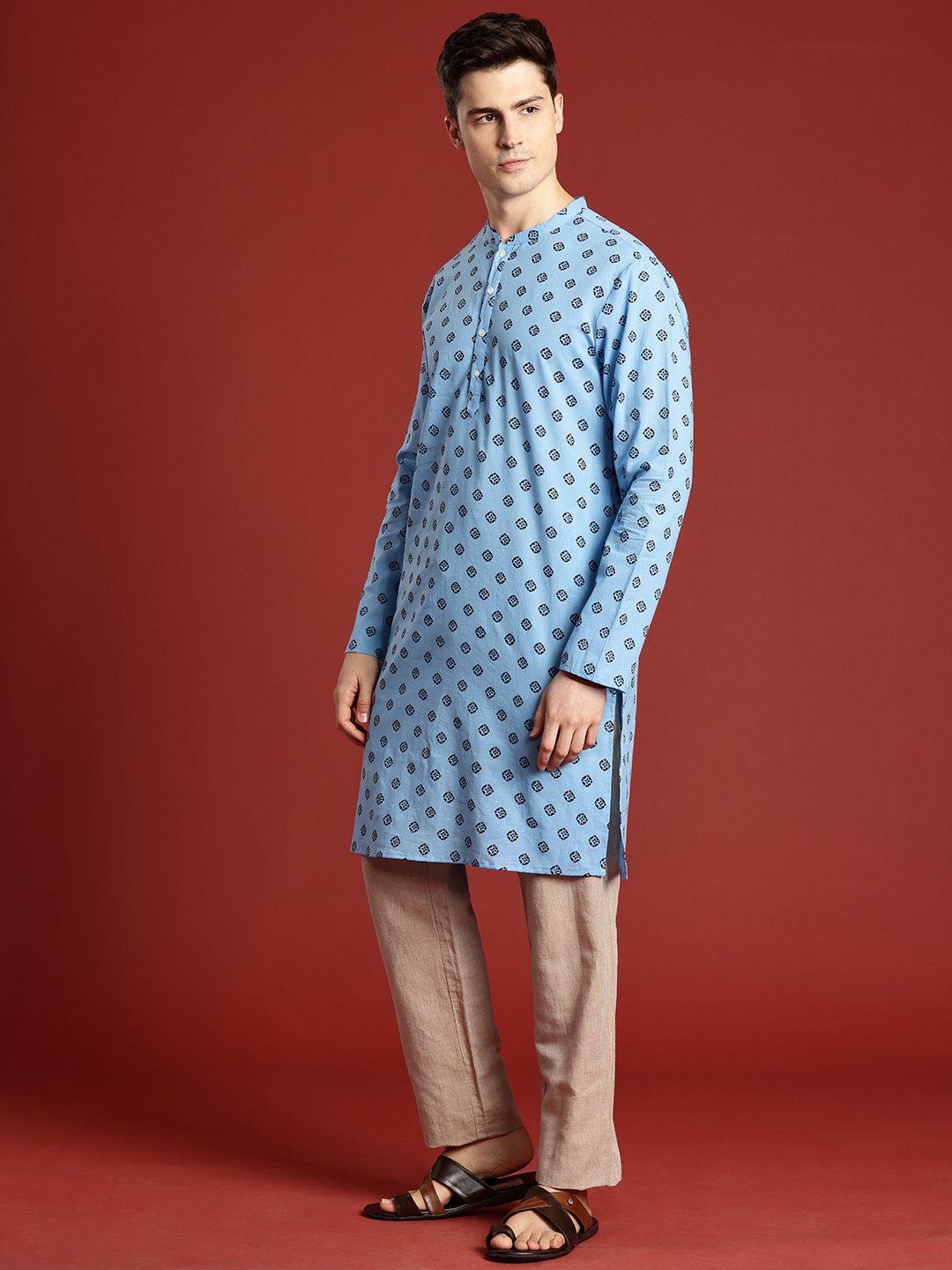 Anouk Ethnic Motifs Printed Pure Cotton Kurta
