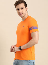 Being Human Solid Round Neck Pure Cotton T-shirt