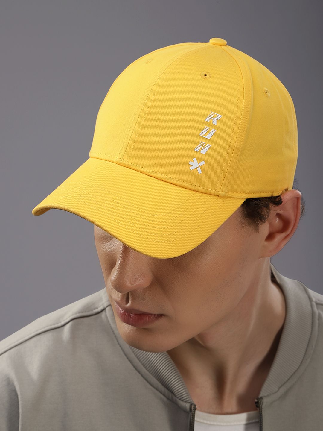 HRX by Hrithik Roshan Men Printed Pure Cotton Baseball Cap