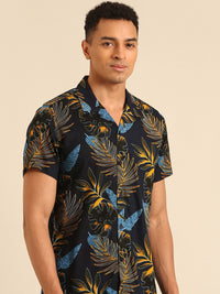 Being Human Slim Fit Tropical Printed Casual Shirt