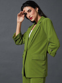 SASSAFRAS worklyf Self-Design Single-Breasted Blazers