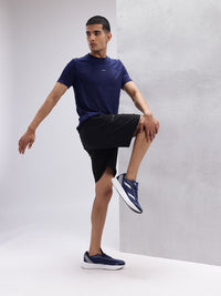 HRX by Hrithik Roshan Men Brand Logo Print Detail Mid-Rise Training Shorts