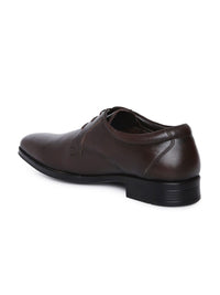 Red Chief Brown Solid Formal Derbys