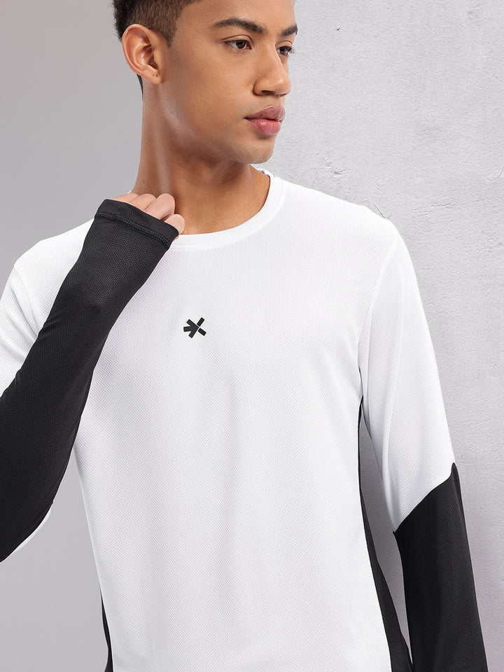 HRX by Hrithik Roshan Colourblocked Sleeves Rapid-Dry Running T-shirt