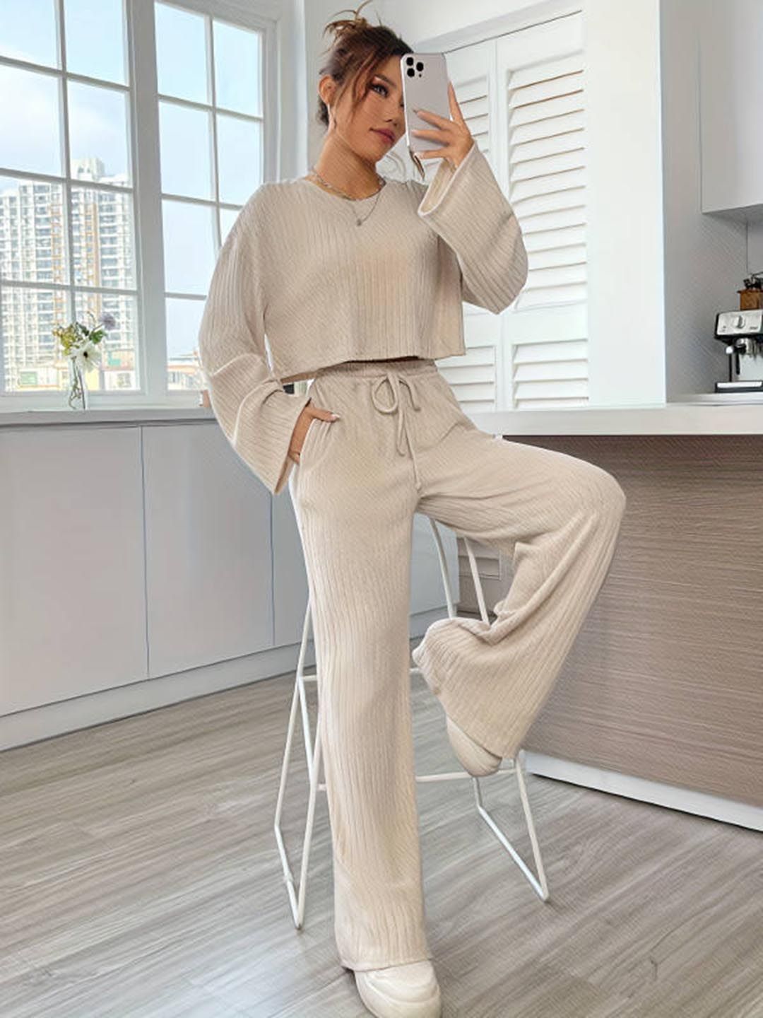 DressBerry Women Round Neck Long Sleeves Top