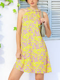 DressBerry Breezy Blend Printed Peter-Pan Collar Sheath Dress