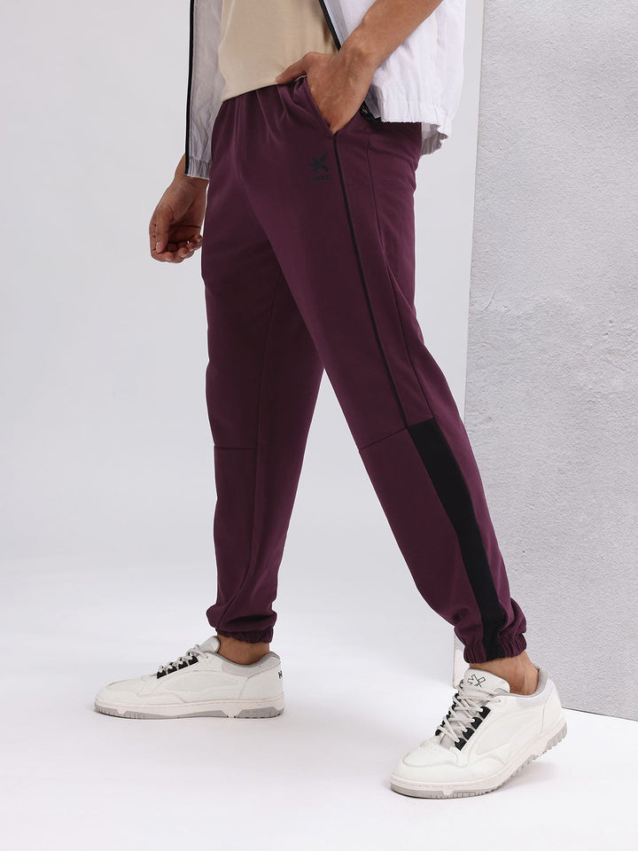 HRX by Hrithik Roshan Men Mid-Rise Colorblocked Detail Joggers