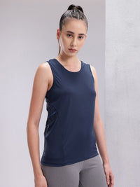 HRX by Hrithik Roshan Women Rapid-Dry Round Neck Training Tshirt with Mesh Detail