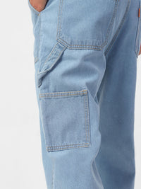Urbano Fashion Men Loose Baggy Fit Carpenter Cargo Jeans