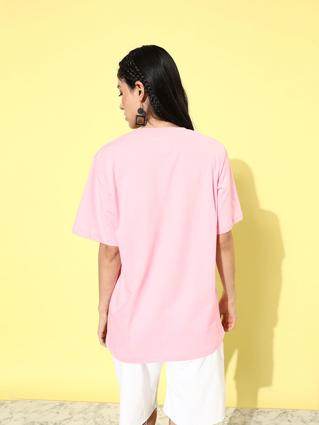 DILLINGER Printed Oversized Pure Cotton Longline T-shirt