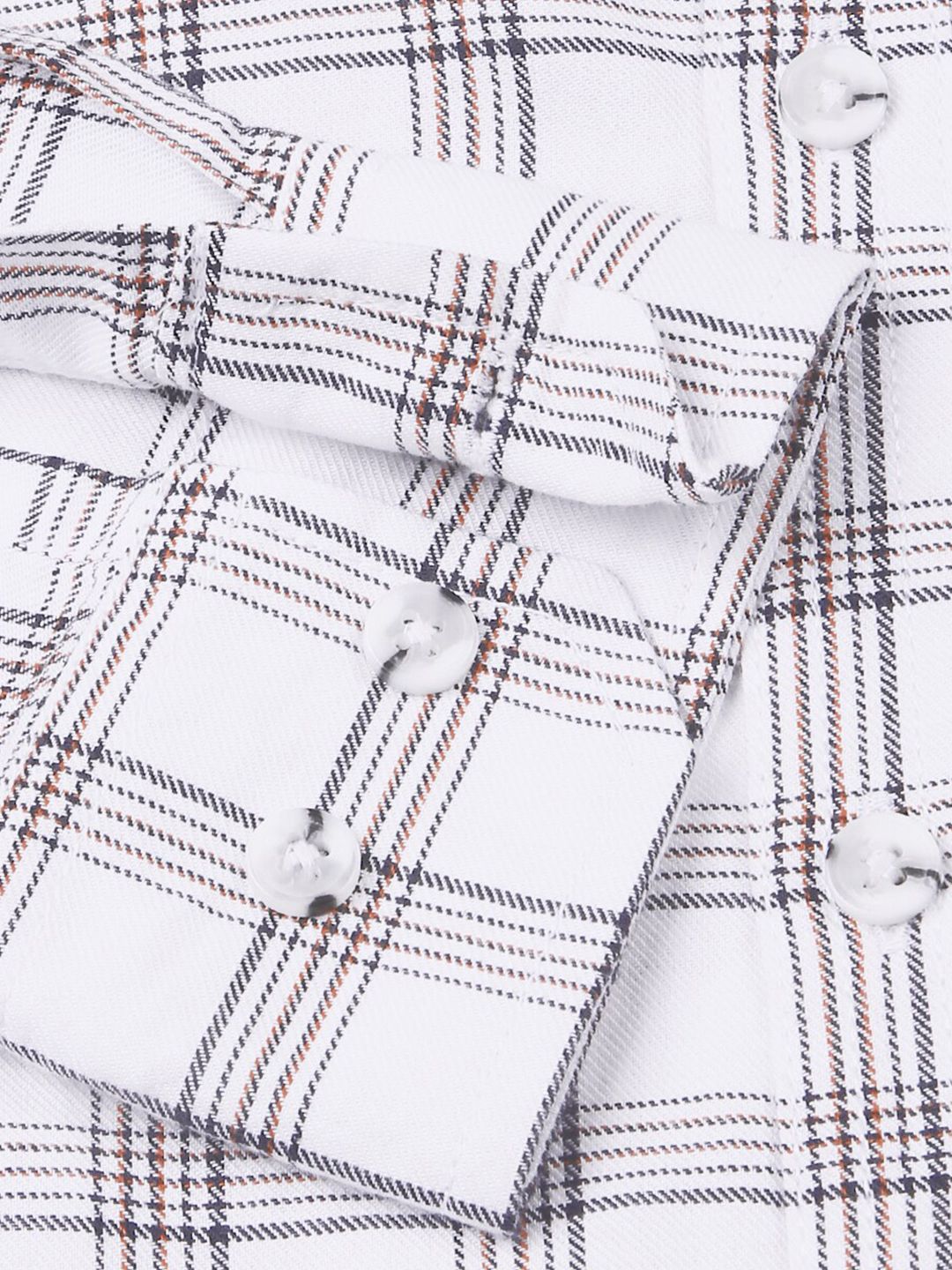 Thomas Scott Standard Slim Fit Tartan Checks Pure Cotton Casual Shirt