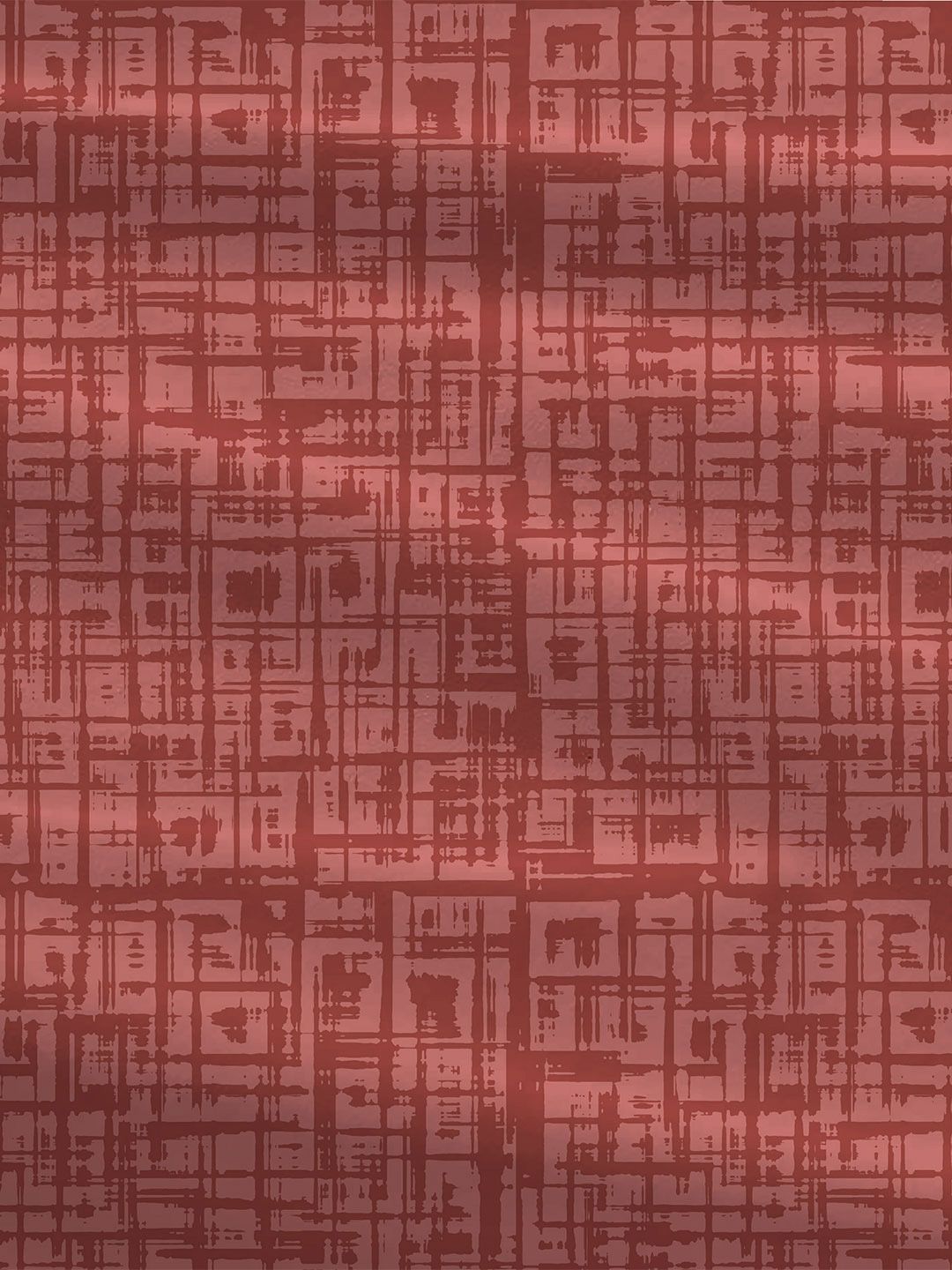 MYTRIDENT Aria Red Urban Comfort Flat 144TC Queen Cotton 1 Bedsheet with 2 Pillow Covers