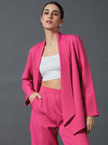 SASSAFRAS worklyf Shawl Collar Comfort Fit Front Open Blazer