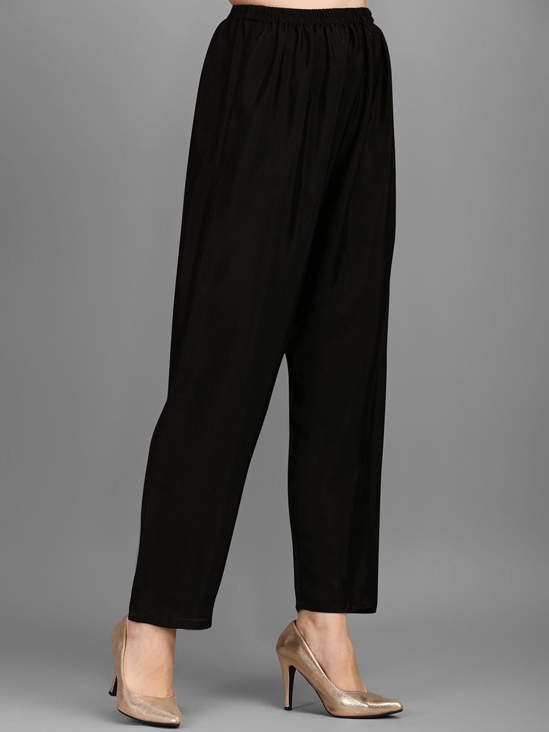 KALINI Floral Embellished Regular Straight Kurta With Trousers