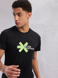 HRX by Hrithik Roshan Couple Tee Collection Brand Logo Print Rapid-Dry Running T-shirt