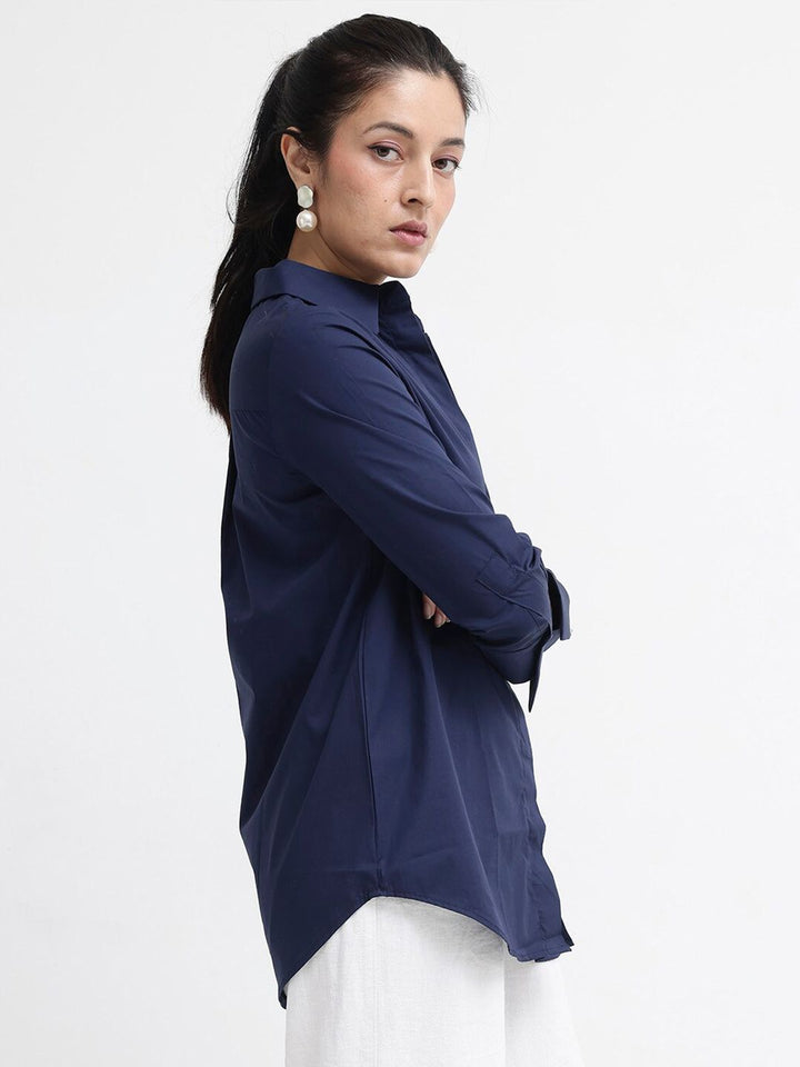 RAREISM Comfort Regular Fit Long Sleeves Spread Collar Cotton Opaque Formal Shirt