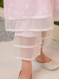 pspeaches Girls Ethnic Motifs Printed Regular Pure Cotton Kurta with Trousers & Dupatta