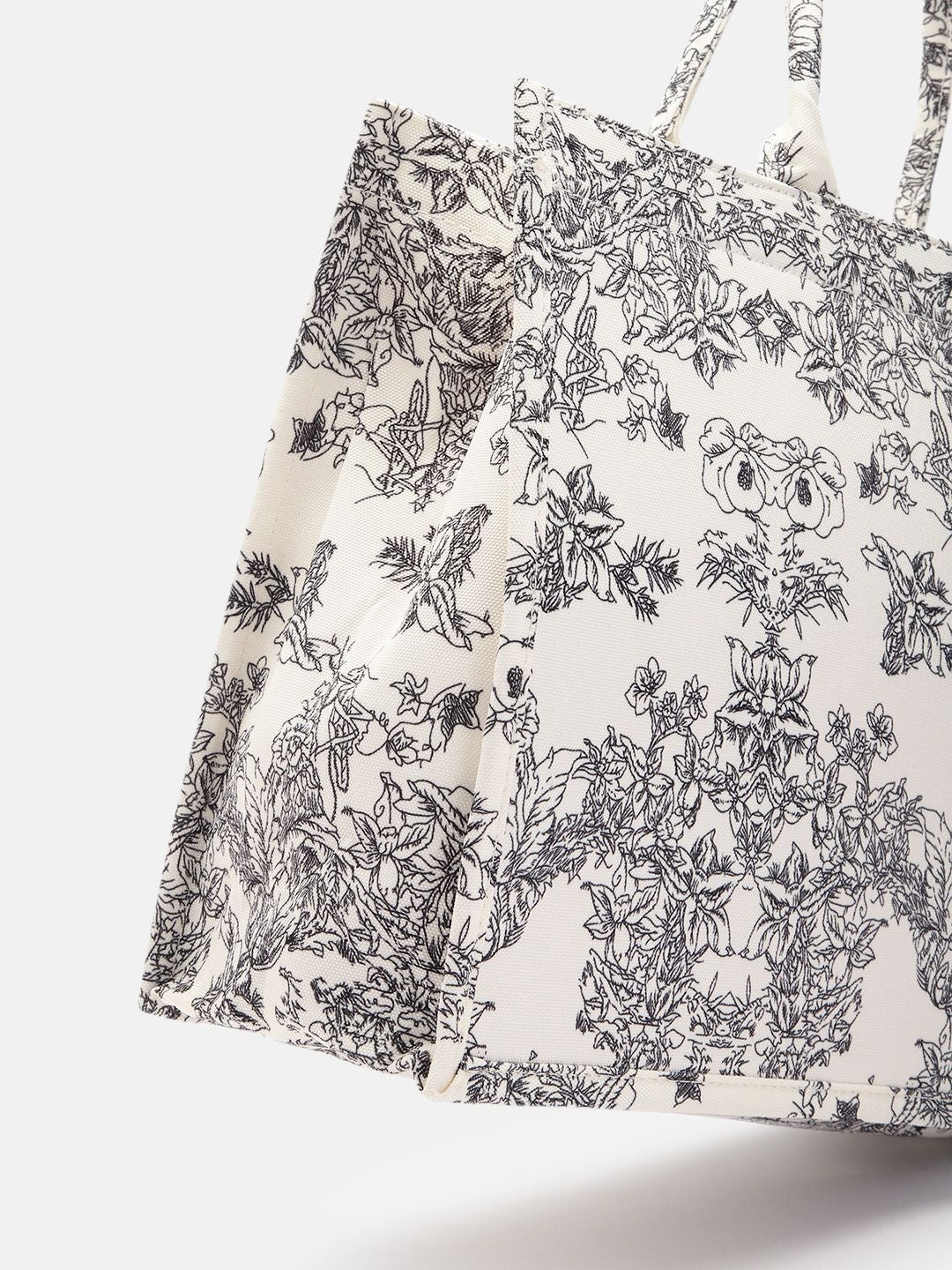 Lino Perros Floral Printed Structured Laptop Bag