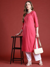 Anouk Sequined Straight Kurta
