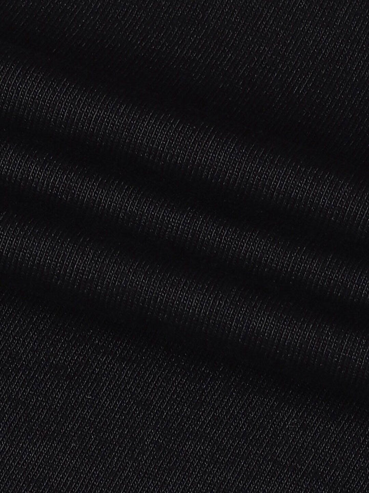 Bewakoof Black Black Panther Printed Round Neck Short Sleeves Cotton Oversized T-shirt