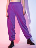 STREET 9 Women Purple Loose Fit Joggers