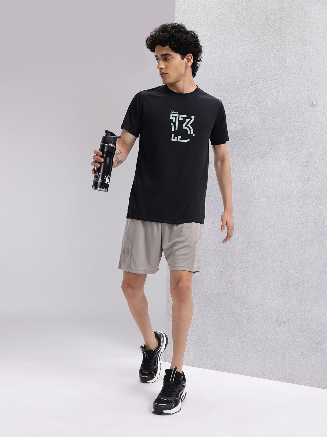 HRX by Hrithik Roshan Typography Print Rapid-Dry Running T-shirt