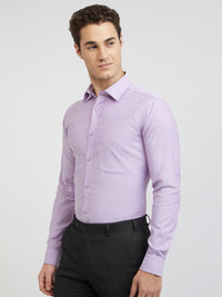 Raymond Men Purple Pure Cotton Slim Fit Formal Shirt