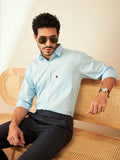DENNISON Smart Spread Collar Cotton Formal Shirt