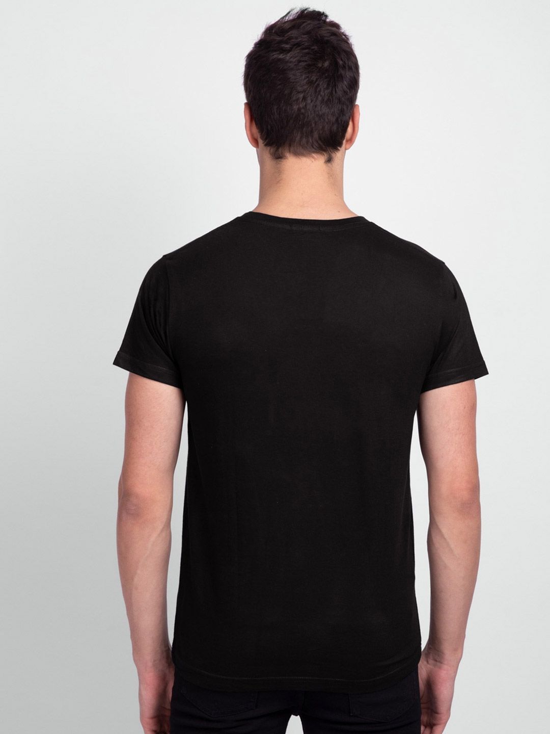 Bewakoof Men Black Printed T-shirt