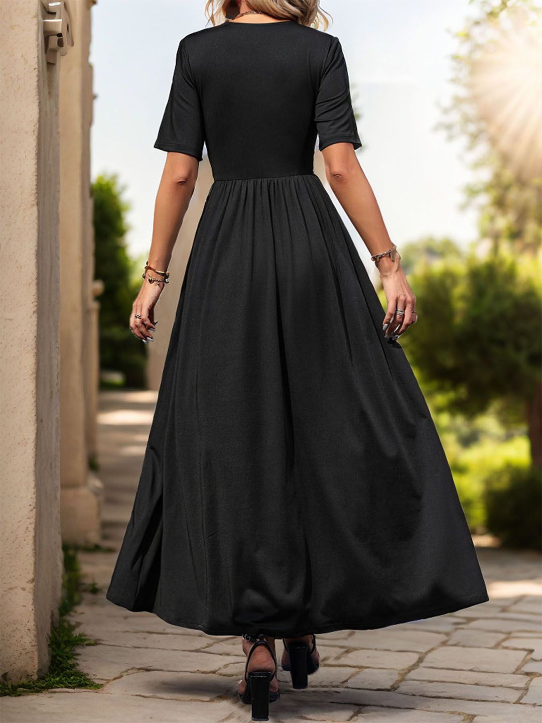 DressBerry Empire Maxi Dress with Slit