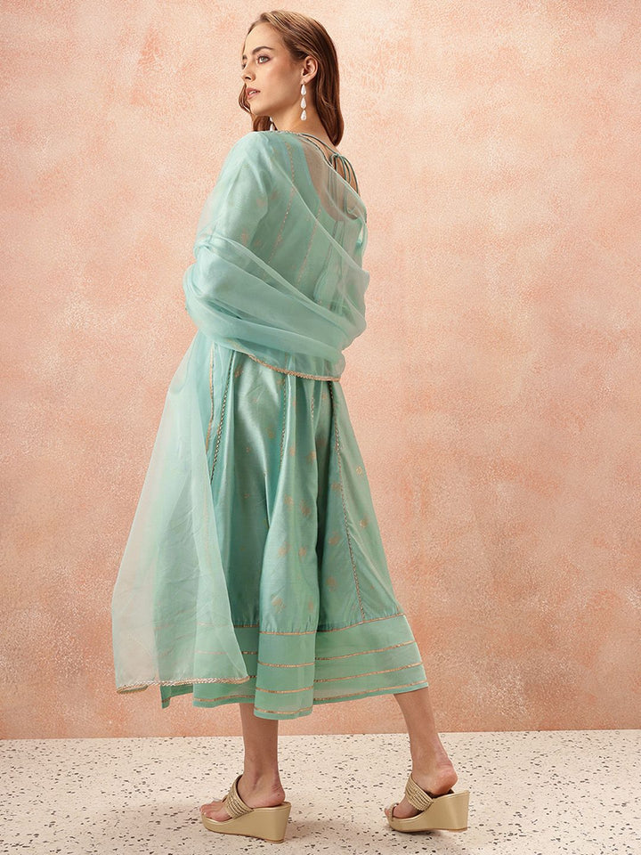 all about you Gotta Patti Ethnic Dress With Dupatta