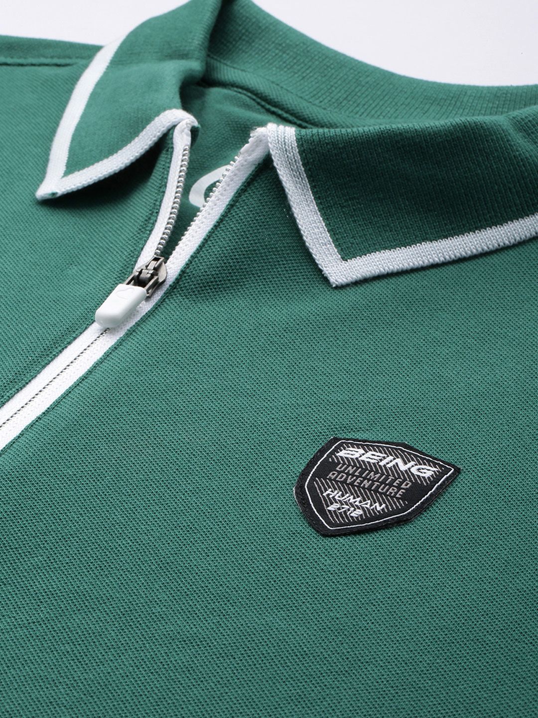 Being Human Pure Cotton Polo Collar Casual T-shirt