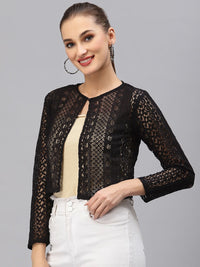 Style Quotient Women Black Shrug