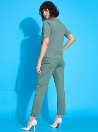 SASSAFRAS worklyf Short Sleeves Top With Trouser
