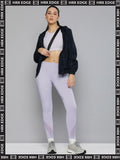 HRX By Hrithik Roshan EDGE Women Misty Lilac Rapid-Dry Cut & Sew Tights