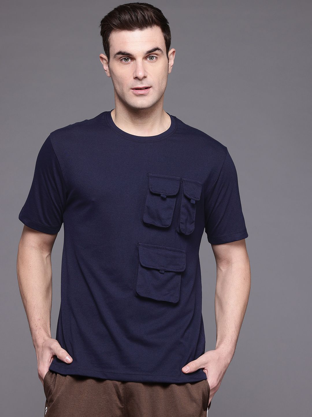 HRX by Hrithik Roshan Typography Lifestyle T-shirt with Pocket-Detail