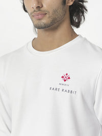 RARE RABBIT Men Cerdon Graphic Print Round Neck Sweatshirt