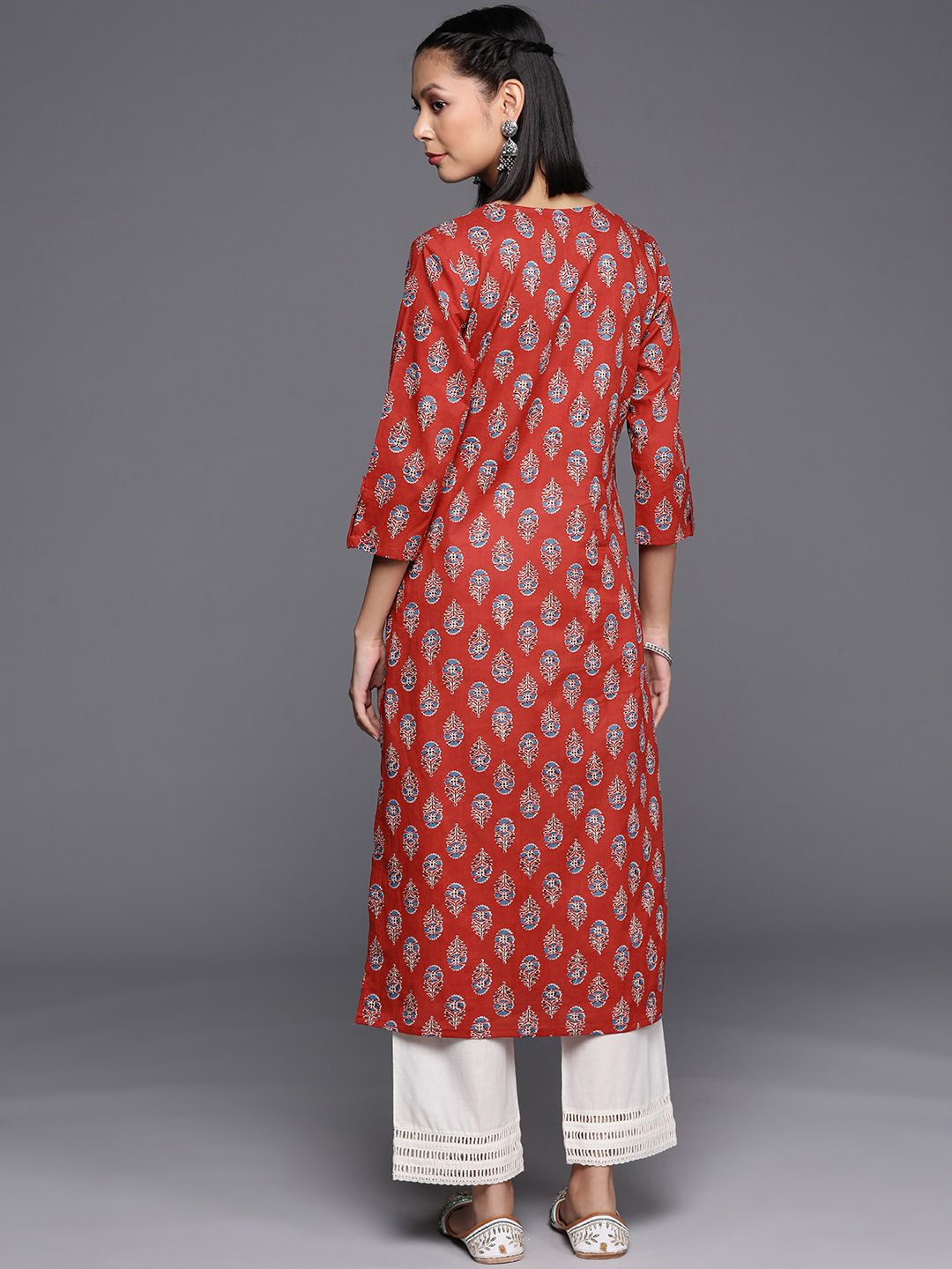 Varanga Women Ethnic Motifs Printed Cotton Kurta
